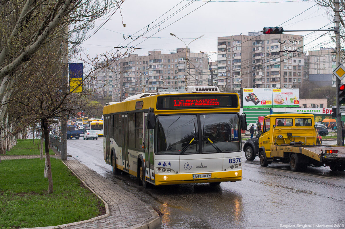 МАЗ-103.486 в Мариуполе. Автор фото: Bogdan Smykov. Источник - http://fotobus.msk.ru/