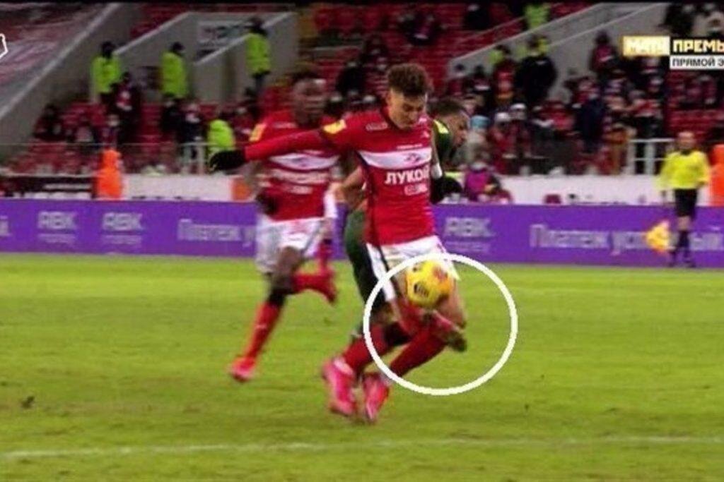 Скриншот с трансляции matchtv.ru