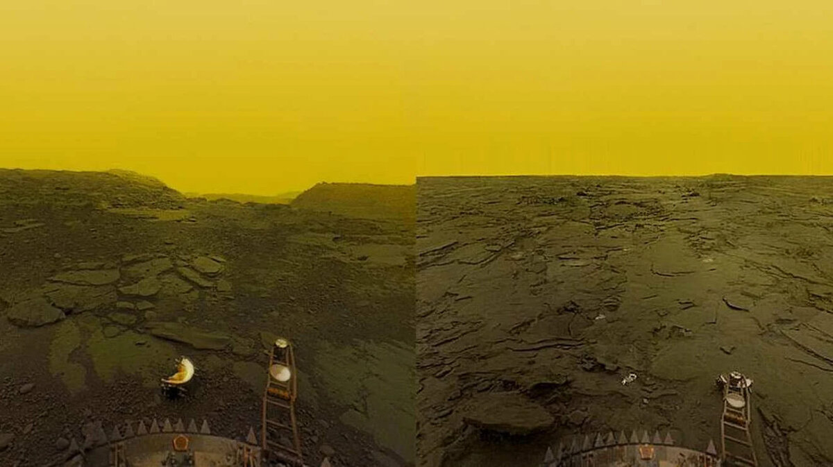 Снимки поверхности Венеры, сделанные аппаратом "Венера-14". Взято из Яндекс-картинок. Листайте