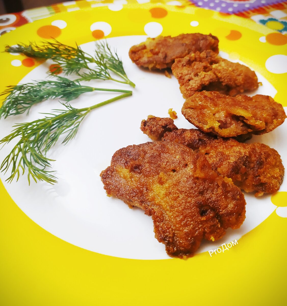 Сочная и нежная куриная печень. Фото автора.