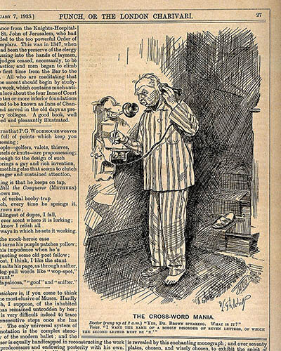 Фанат кроссвордов звонит своему доктору. Wellcome Collection gallery. CC-BY-4.0