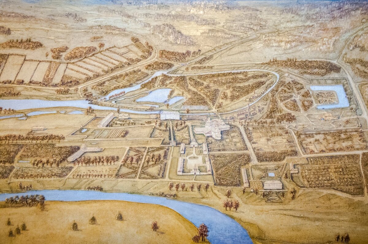 План усадебного комплекса Полотняный завод. Во всем виден размах грамотного хозяина