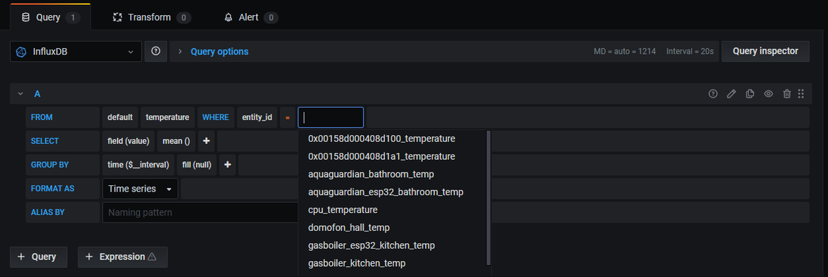 Подключаем Grafana к Home Assistant