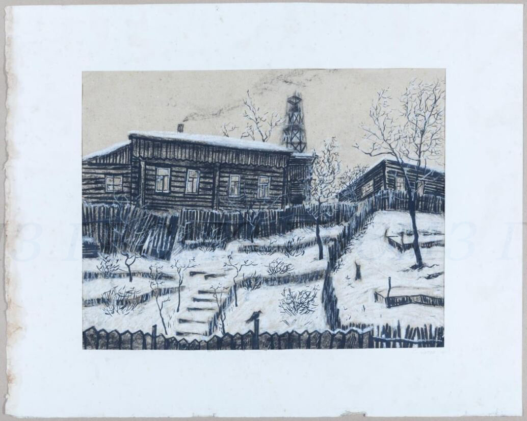 Сотов С.Н. Старые огороды. 1984 г. Из собрания ГВСМЗ