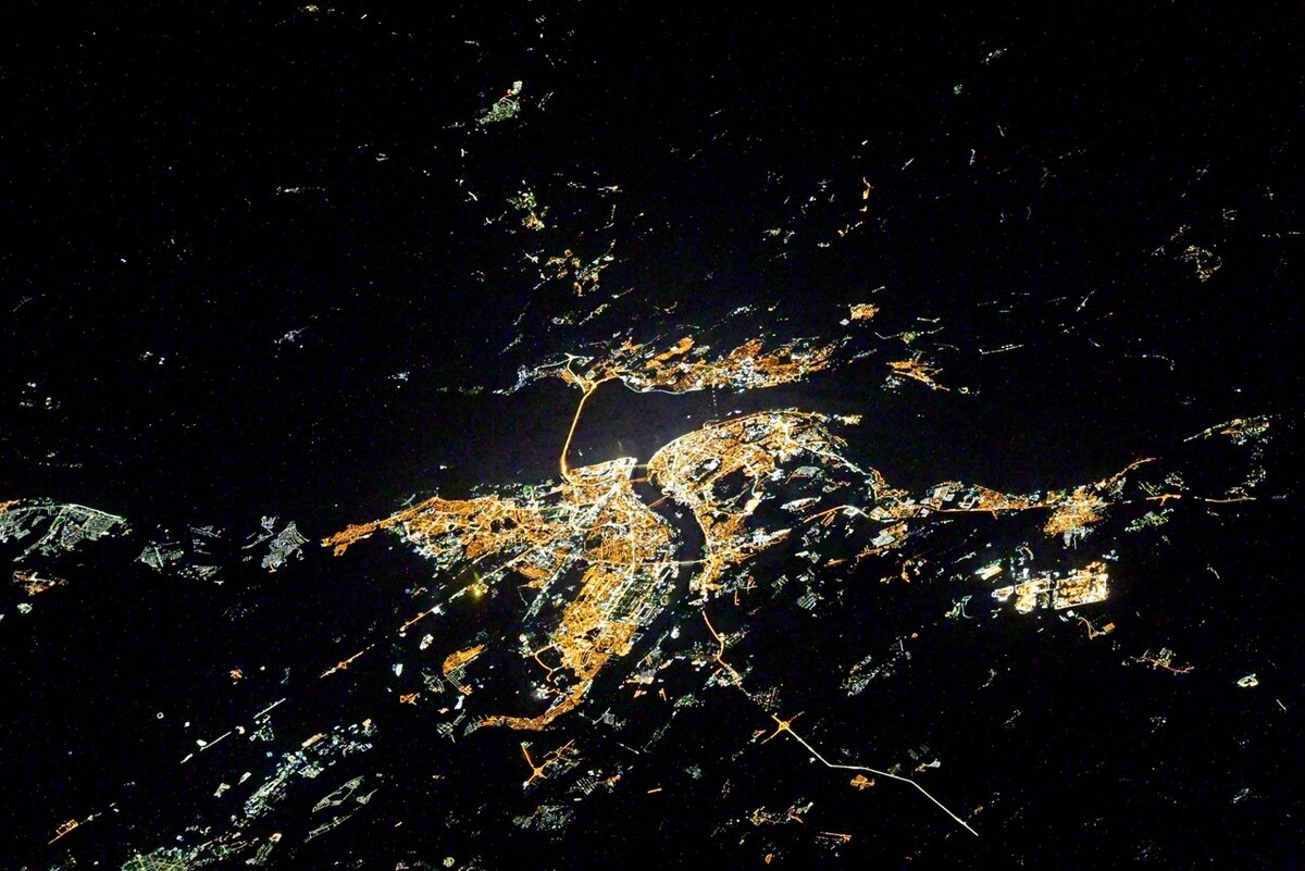 Снимок Нижнего Новгорода с МКС