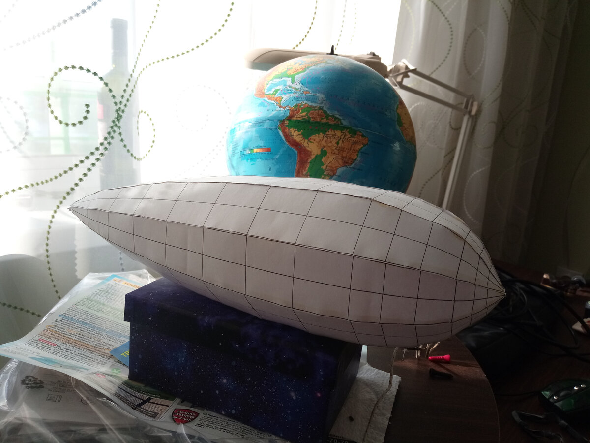 Восьмигранная бумажная можель