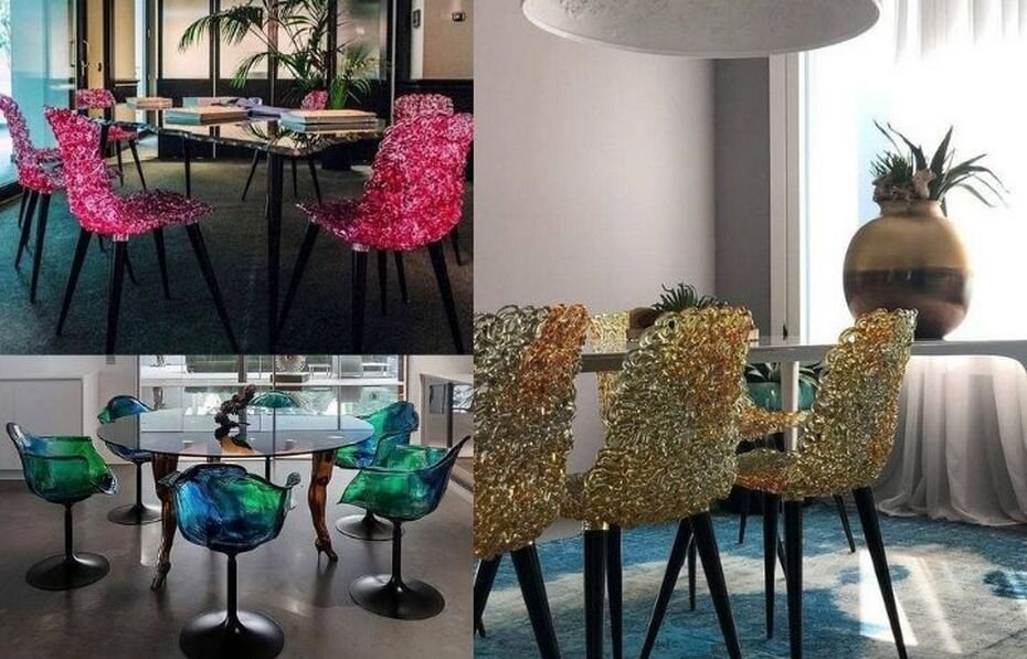 Стулья из прозрачного поликарбоната