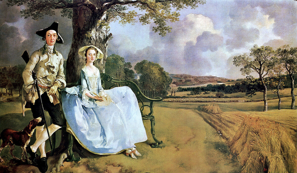 Томас Гейнсборо. «Портрет мистера и миссис Эндрюс», 1750 год, Национальная галерея, Лондон © Public Domain