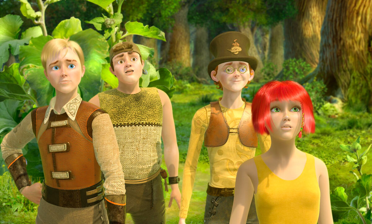 Кадр из мультфильма "Наша Маша и волшебный орех"