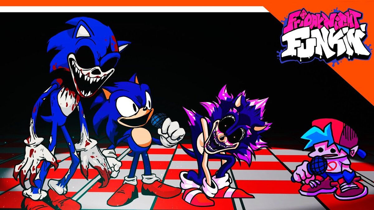 Картинки sonic exe friday night funkin