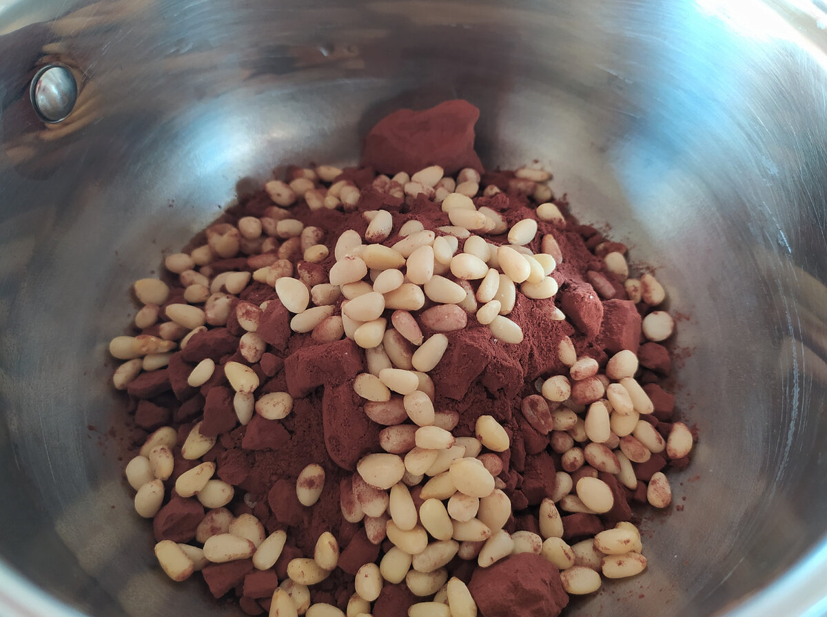 Шоколадное салями, приготовление-1, фото автора.