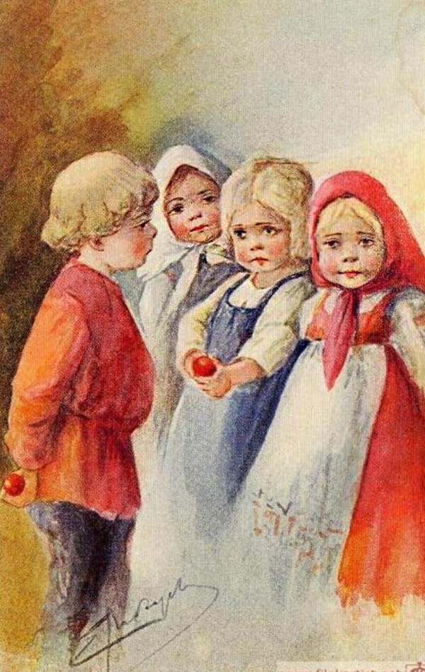 пасхальные открытки. пасхальные картины елизаветы бем. елизавета бем картины. ветхая пасха. моисей песах исход.