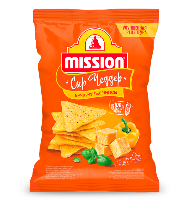 Чипсы MISSION Сыр Чеддер 150 г.