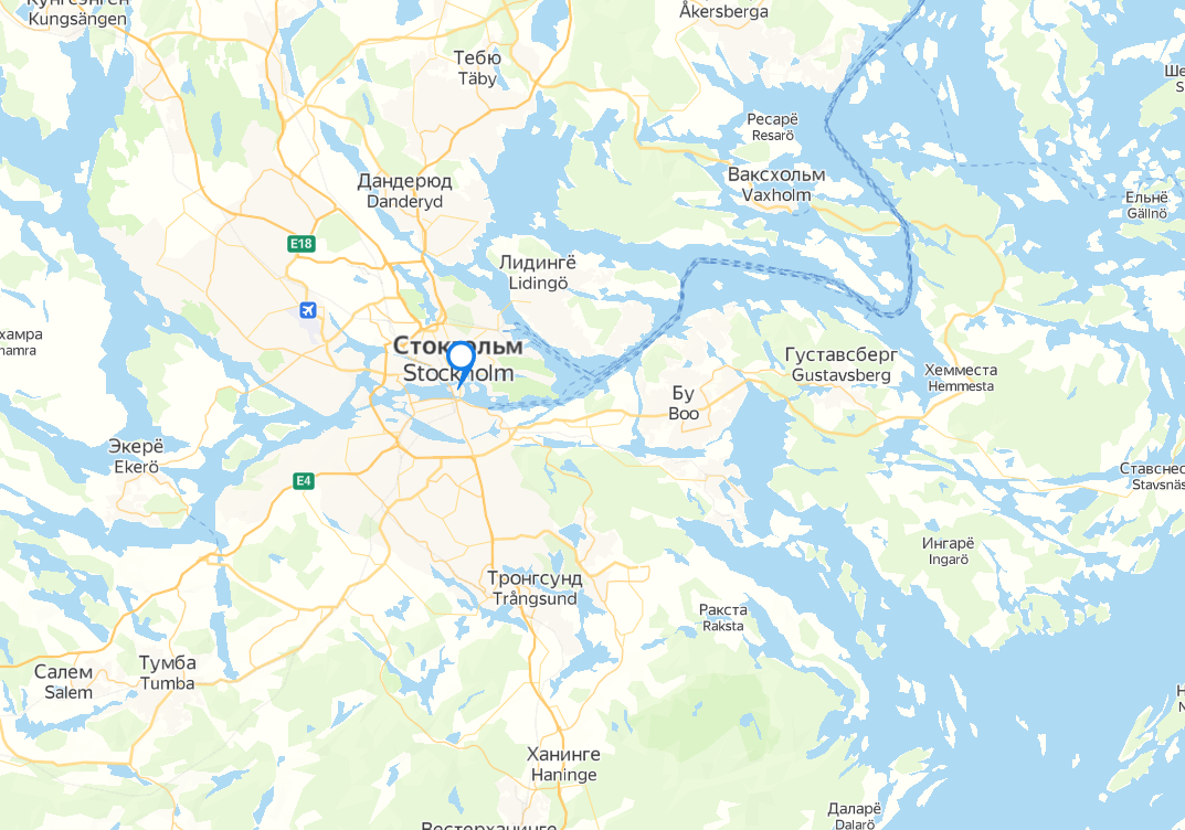 Стокгольм на карте. Может, не будем говорить, что Санкт-Петербург построен в плохой местности? 