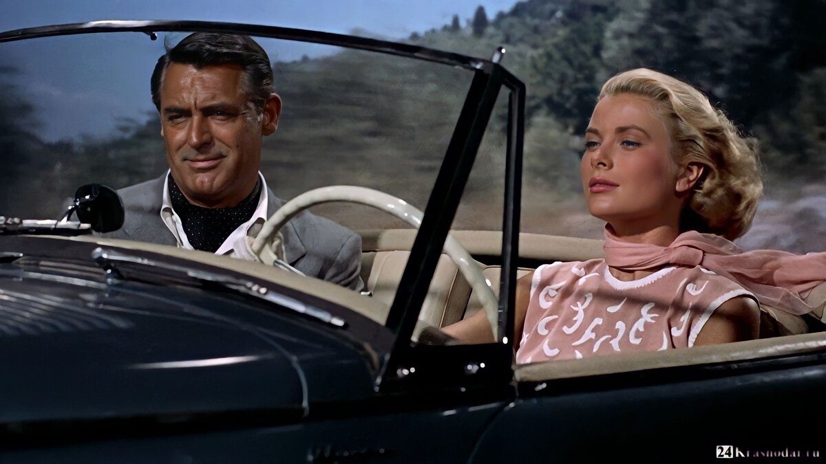 Кадр из фильма «Поймать вора», 1955, режиссер  Альфред Хичкок