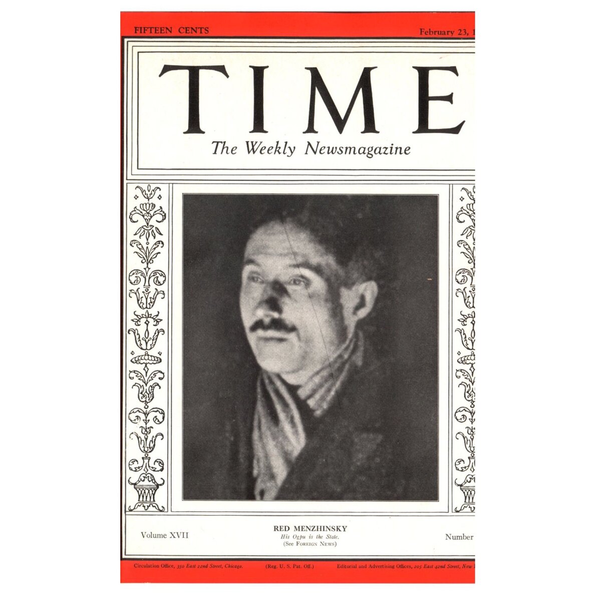 Февраль 23, 1931 | Vol. XVII No. 8
