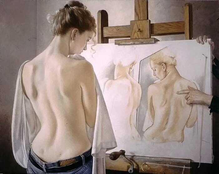 ©  Франсин Ван Хов / Francine Van Hove   Model at the easel / Модель у мольберта 