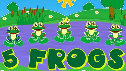 5 frogs | Learn Numbers | Number Song | Pingi & Kroki Lessons & Karaoke