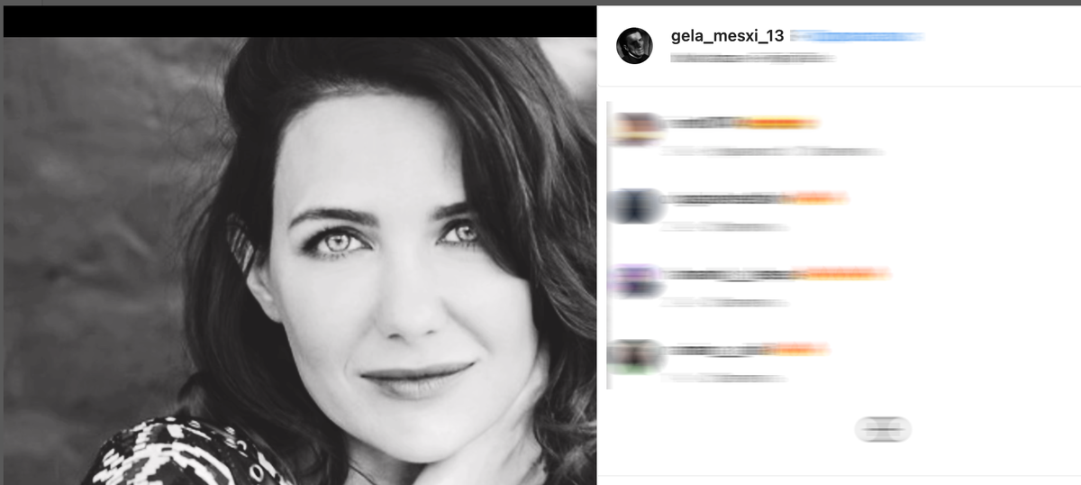    Гела Месхи показал портрет КлимовойСоцсети