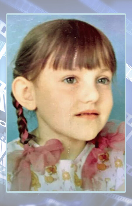 Инга Оболдина в детстве.