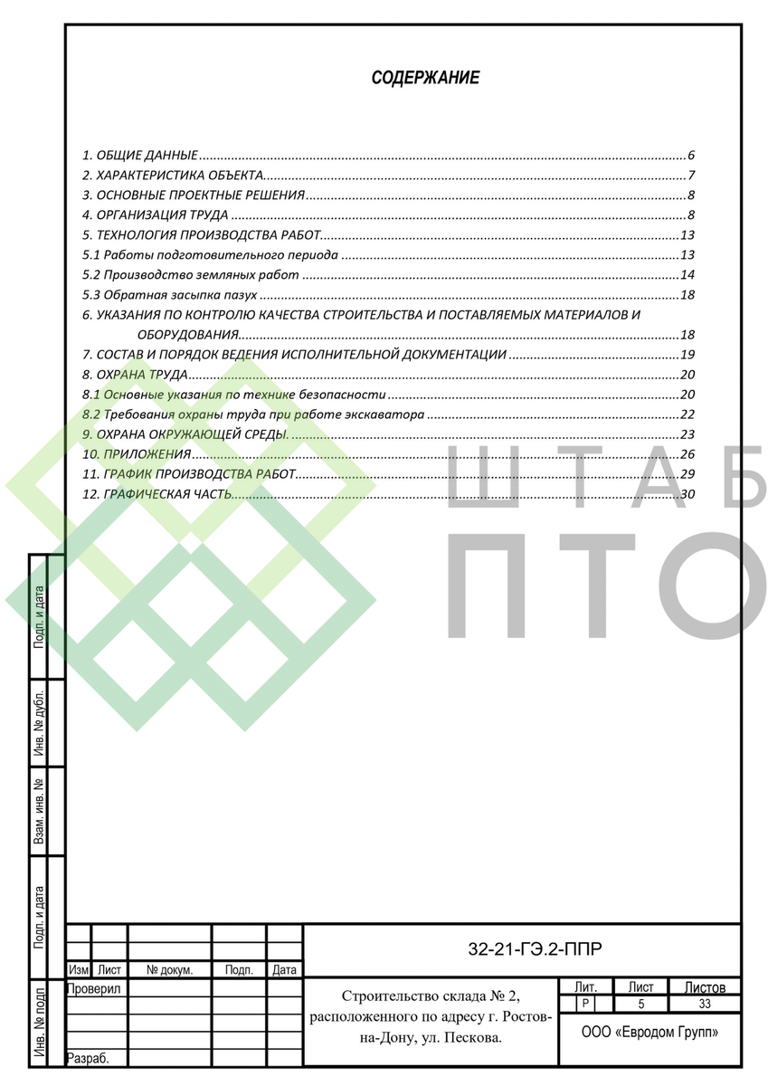 ППР на строительство склада в г. Ростов-на-Дону. Пример работы. | ШТАБ ПТО  | Разработка ППР, ИД, смет в строительстве | Дзен