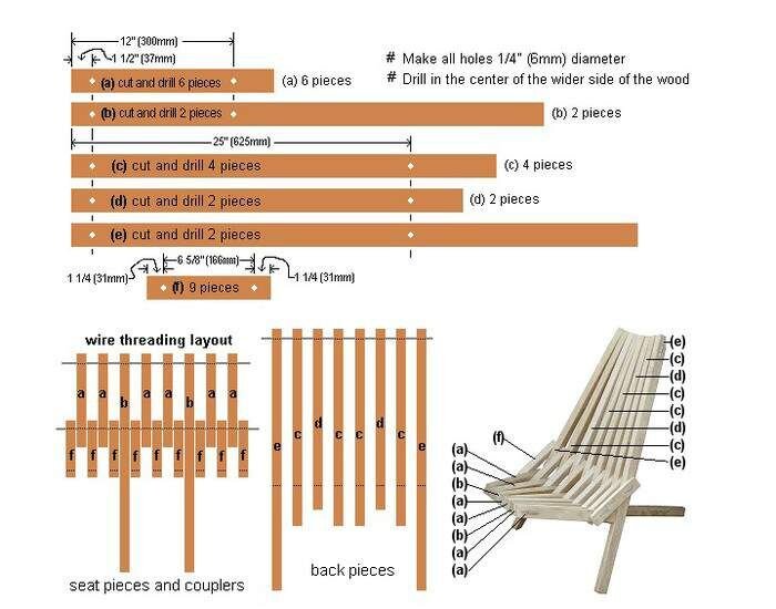 Шезлонг своими руками из дерева — чертежи с размерами