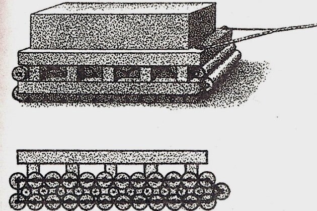 Прообраз гусеничного движителя. Фото: https://latifundist.com. 