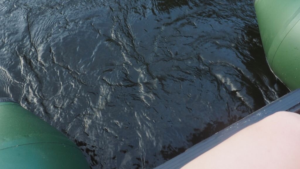 Когда догоняешь на веслах моторку))