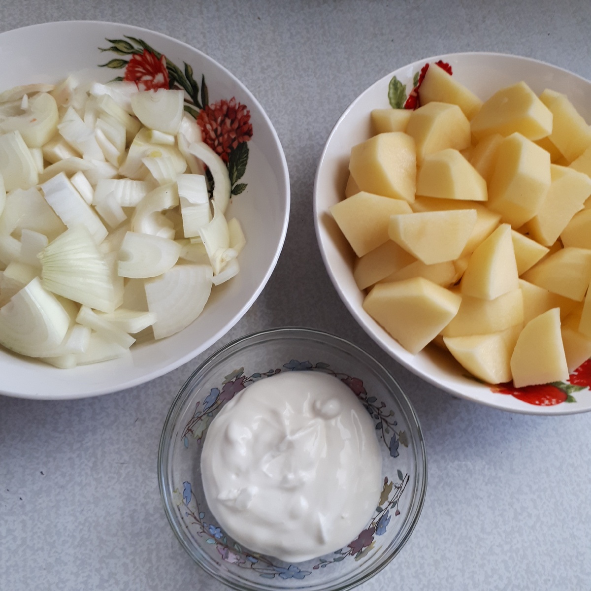 Сливки можно заменить майонезом.