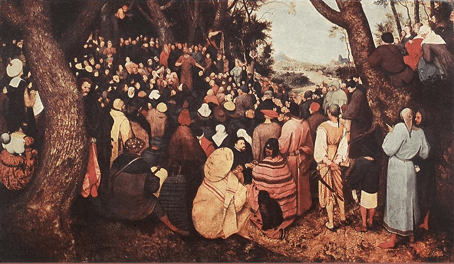 Проповедь Иоанна. Художник Питер Брейгель Старший 1566 г.
