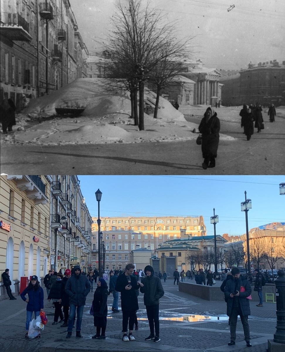 Блокадный Ленинград до и после. Петербург блокада и сейчас. Места тогда и сейчас. Ленинград тогда и сейчас.