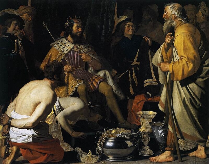 Геррит ван Хонтхорст "Солон и Крёз" (1624). 