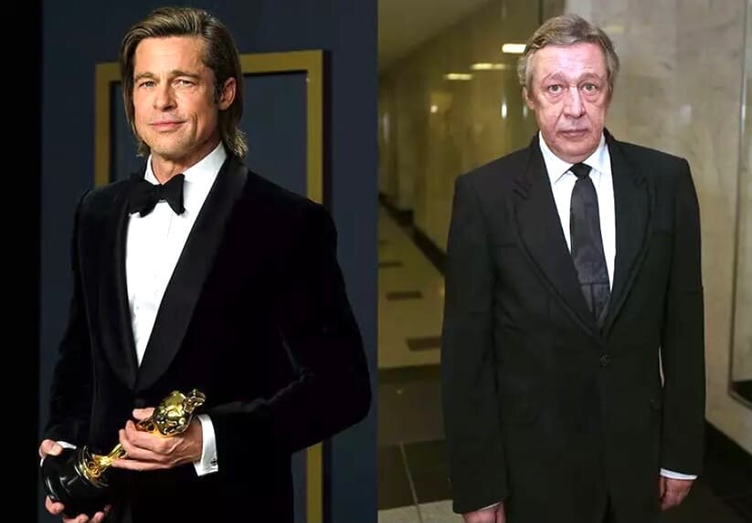 Брэд Питт и Михаил Ефремов. 57 лет.