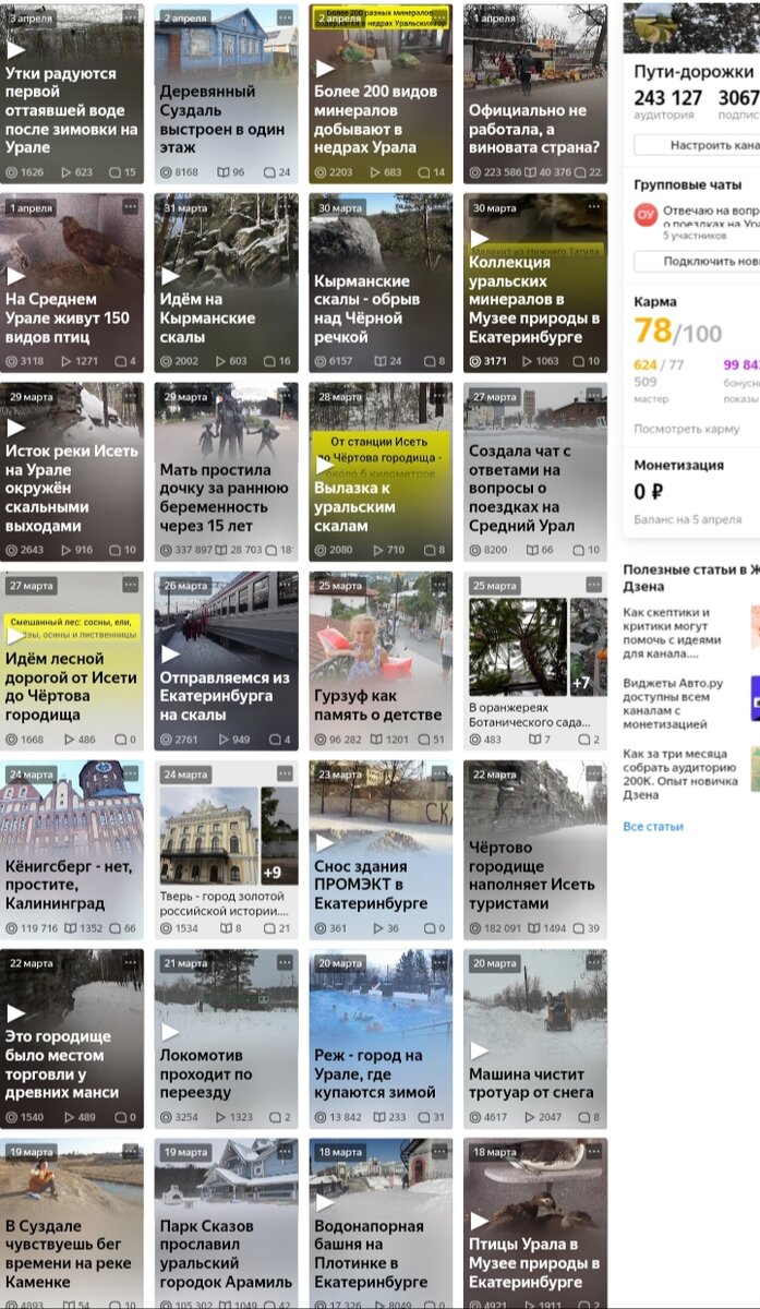 Я считаю, что моим текстам дают не очень-то много показов.