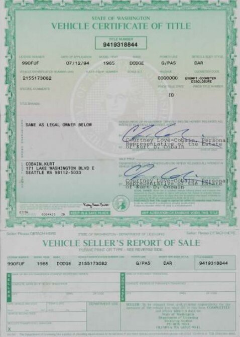 Сертификат на владение машиной