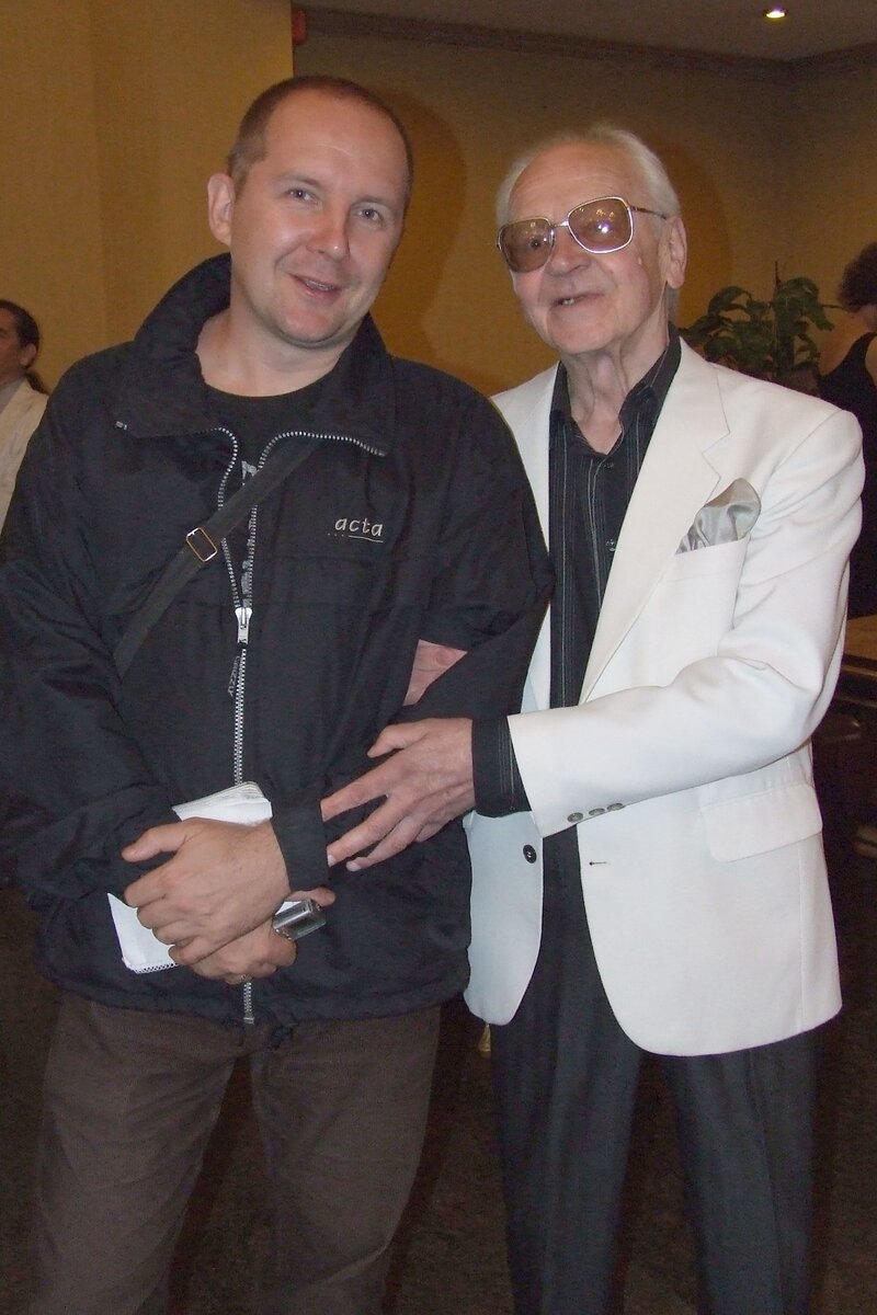 Автор в гостях у композитора Александра Кублинского. Фото из моего личного архива