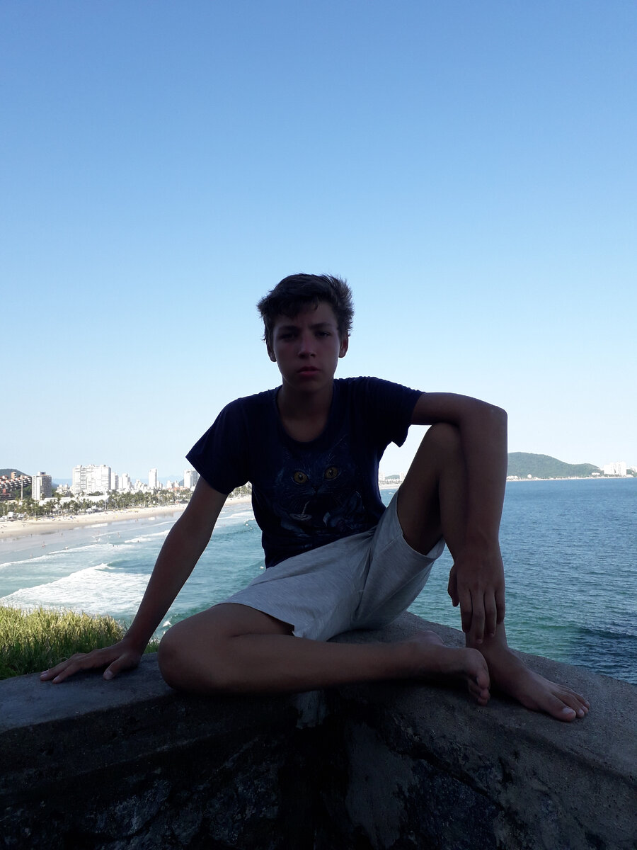 Вид со смотровой башни. Сантос,  Бразилия. 