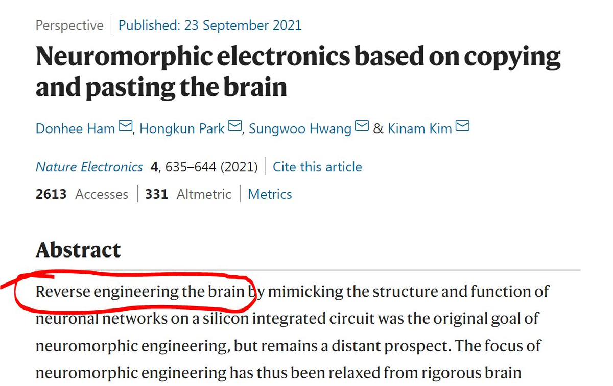 Скриншот статьи из Nature Electronics