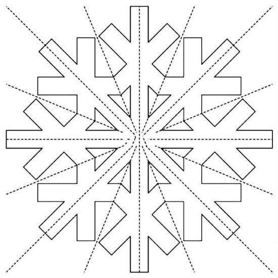 Новые объёмные снежинки из бумаги, зима 2022-2023