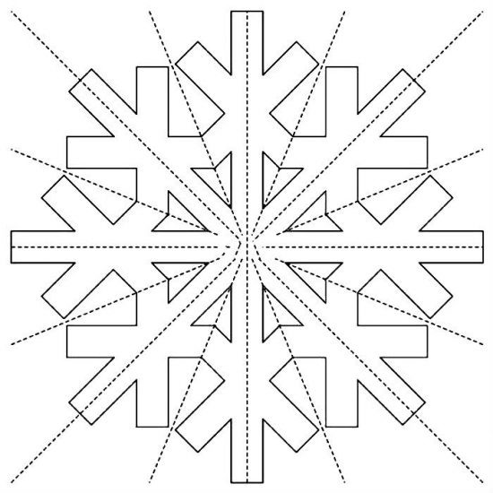 Как сделать красивую снежинку из бумаги