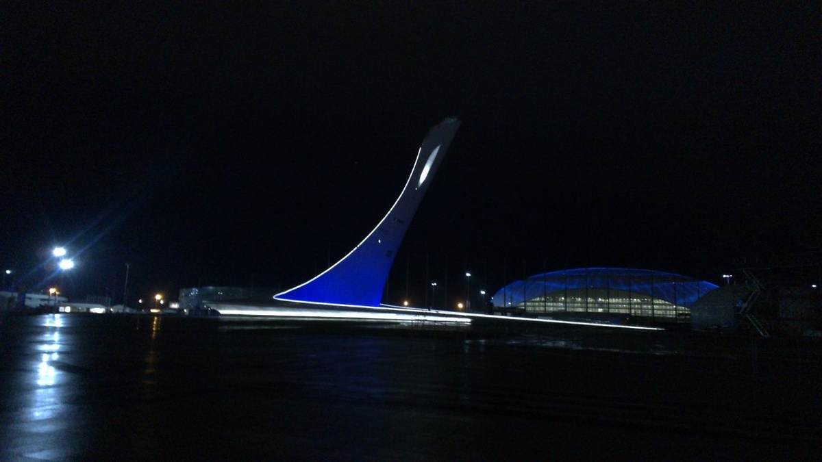 Здесь зажёгся Олимпийский огонь