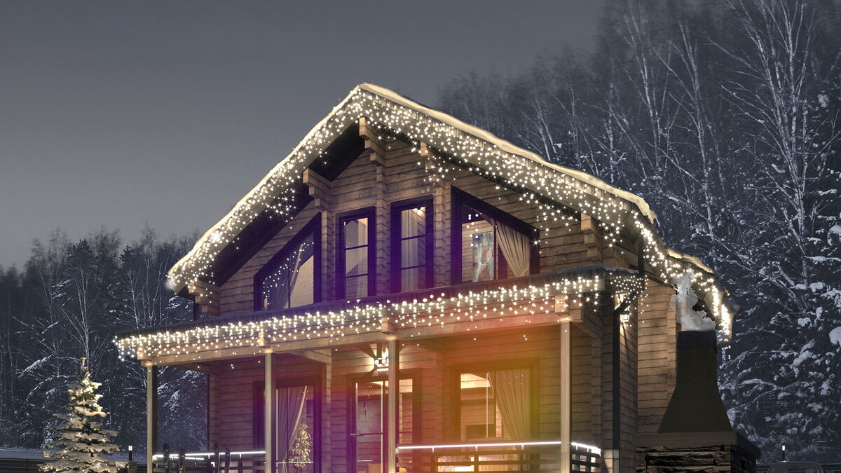 Глядя на экологичный массивный брус деревянного дома, может сложиться ложное впечатление о его энергоэффективности в зимний период.
