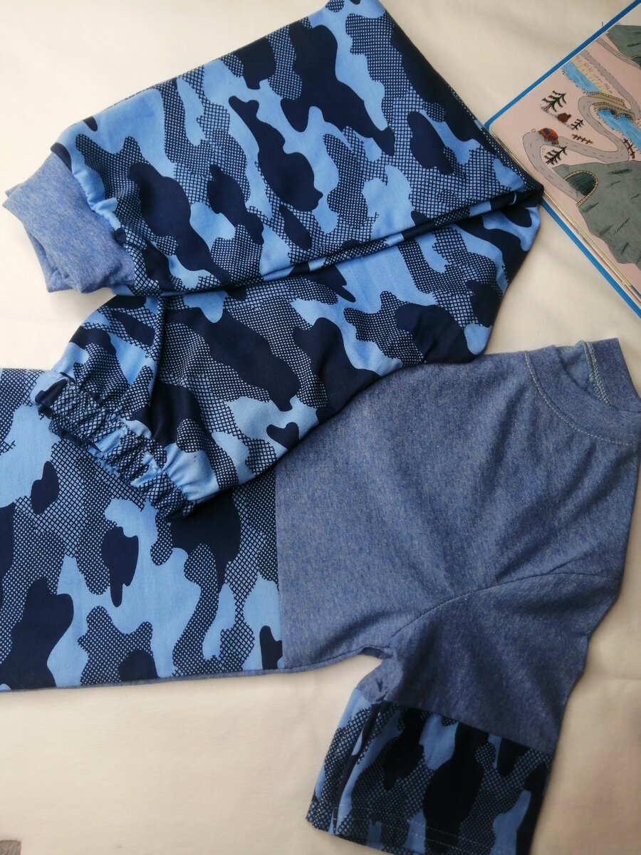 Пижама камуфляжный колор-блок 2022 #шитье  