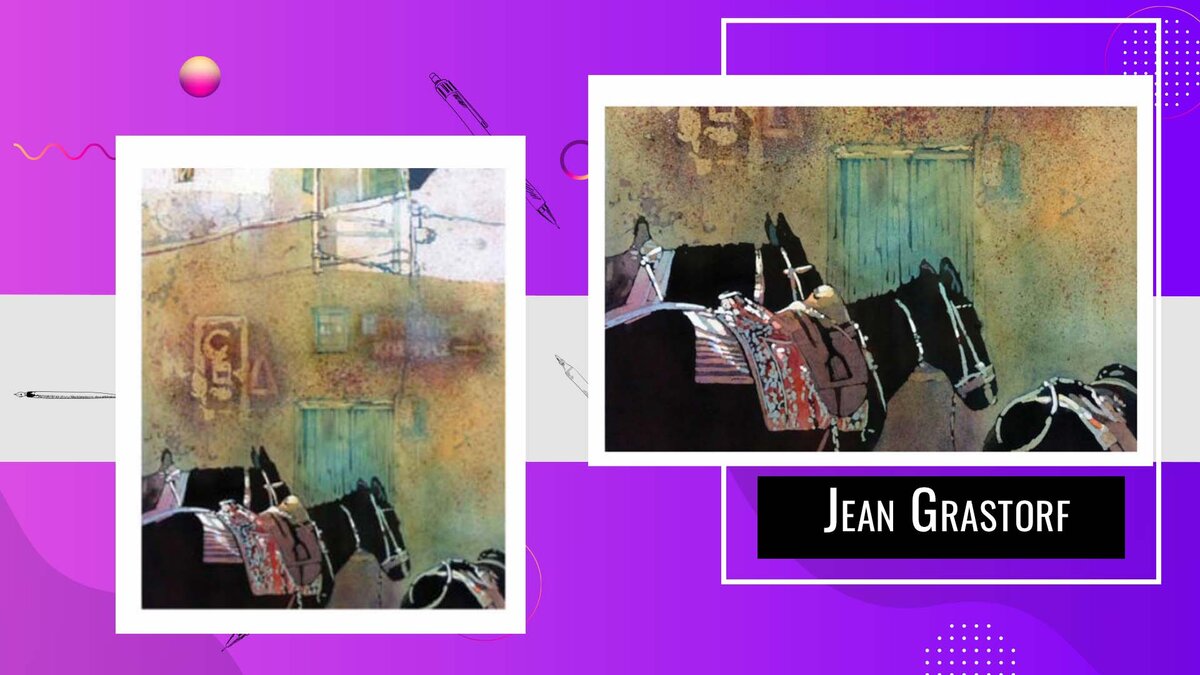 процесс создания картины Jean  Grastorf