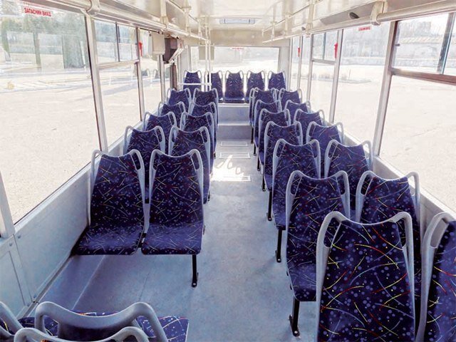 Салон ЛАЗ-А141D1. (Фото из открытых источников). 