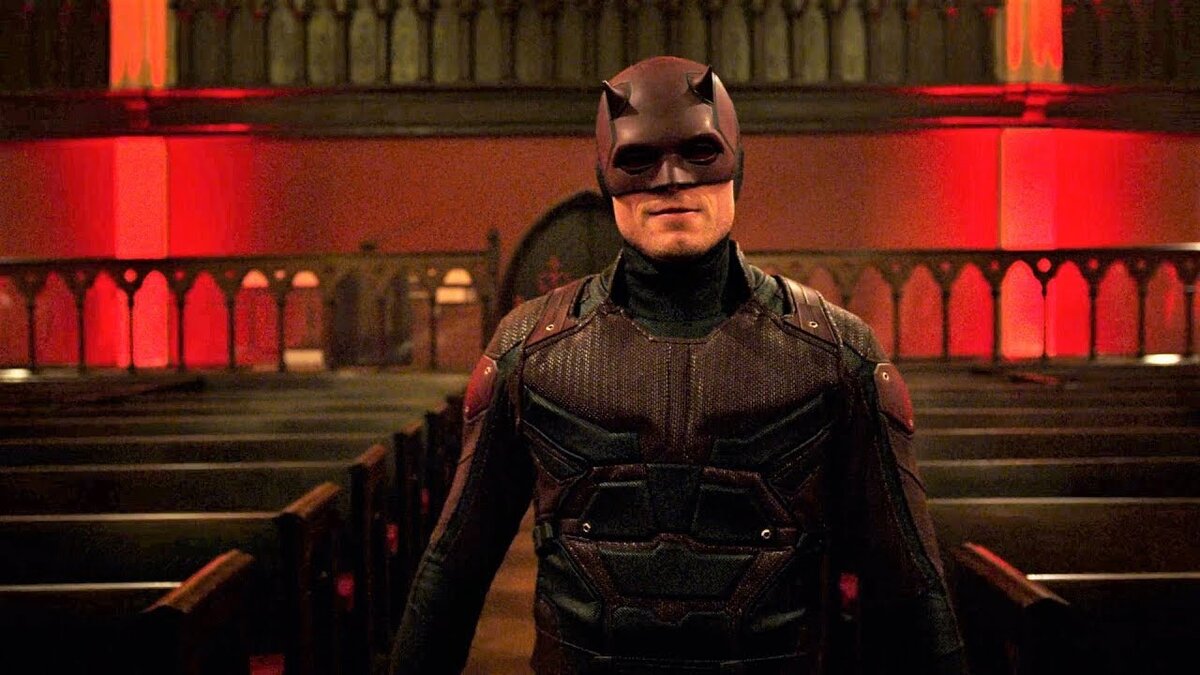 Меченый в костюме Сорвиголовы.