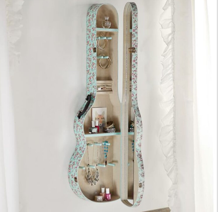 футляр превращается.... в аккуратный органайзер для украшений 