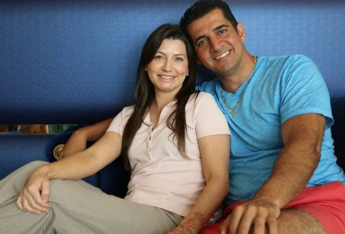 Патрик с женой. 