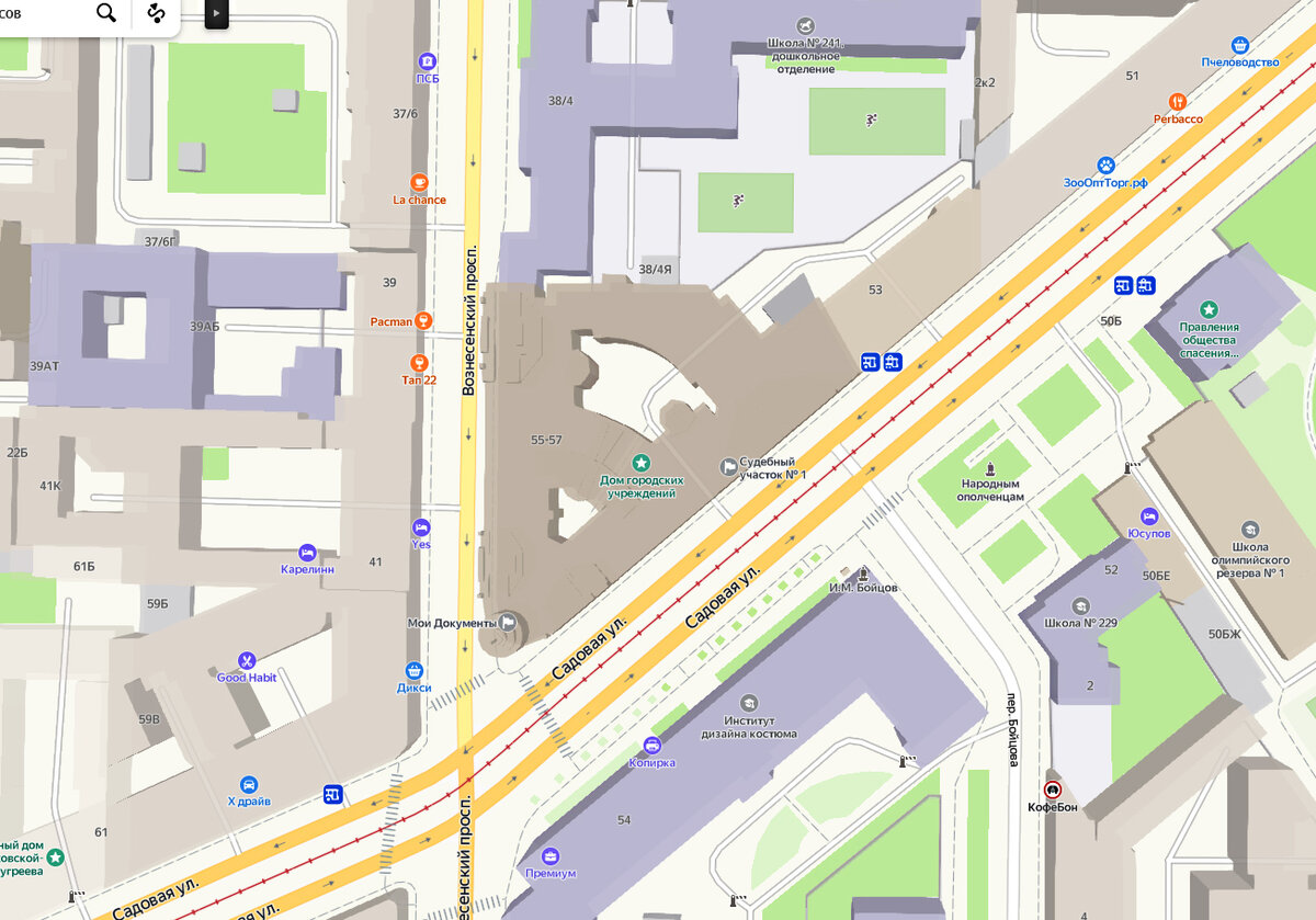 Дом на карте Яндекса