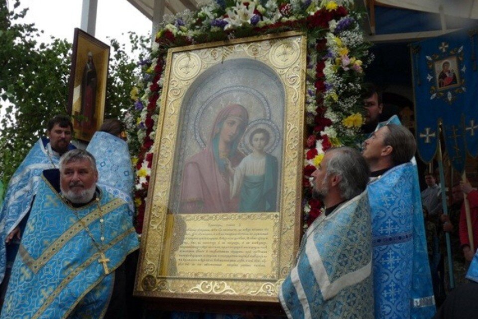     На выставку привезут Казанскую Коробейниковскую чудотворную икону Божьей матери. Фото Коробейниковский мужской монастырь.